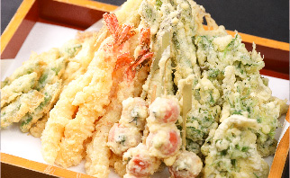 2019年春夏の濱田屋会席の天ぷら